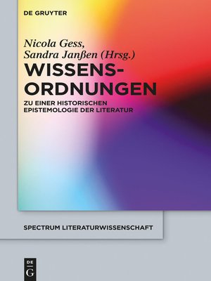 cover image of Wissens-Ordnungen